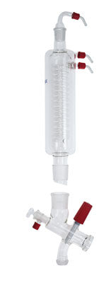 IKA Vertical-intensive condenser with manifold and cut-off valve for reflux distillation image